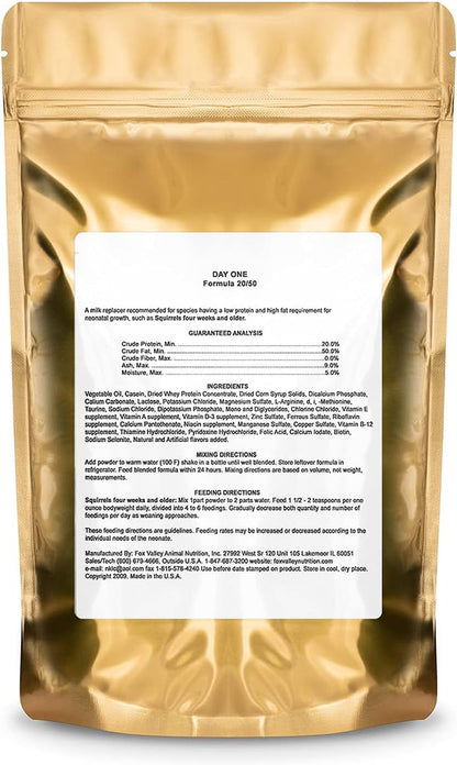 Fox Valley Day-One 20/50 Formula for Squirrels, 1 Lb. | All Human Grade Ingrediants2