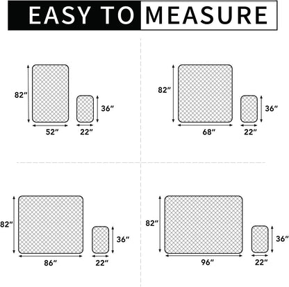 Easy-Going 100% Waterproof Dog Bed Cover, Non-Slip Pet Blanket for Furniture, Washable Couch Cover, Repleasement Sofa Cover (68X82 In,Gray)7
