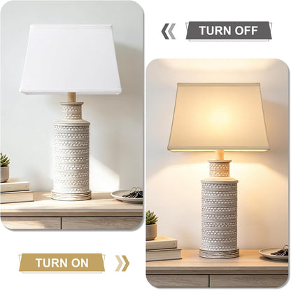 Rectangle Lamp Shades Set of 2, Top 7"X12.5",Bottom 9"X15",Height 10",White | Square Large Lampshades for Table Lamps Floor Lamps, Spider, Harp Holders Included, Natural Linen Replacement, Easy Assembly3