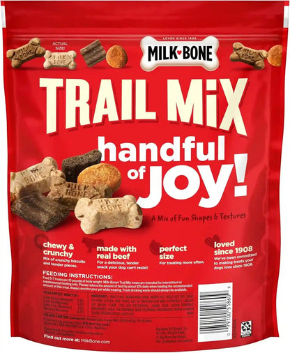 Milk-Bone Trail Mix Dog Treats, Real Beef & Sweet Potato Flavor, 20 Ounces | Made with Real Beef & Sweet Potato, Bite Sized Dog Treats in a Mix of Fun Shapes and Textures8