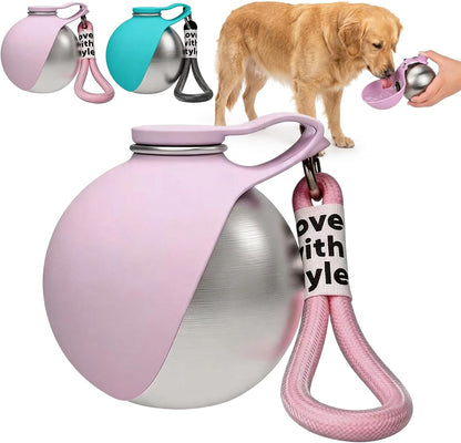 Portable Pet Water Bottle & Collapsible Dog Bowls Spill Proof Water Dispenser Cat Food Container & Dog Treat Holder, Small Size Pet Supplies Travel Accessories for Puppy1