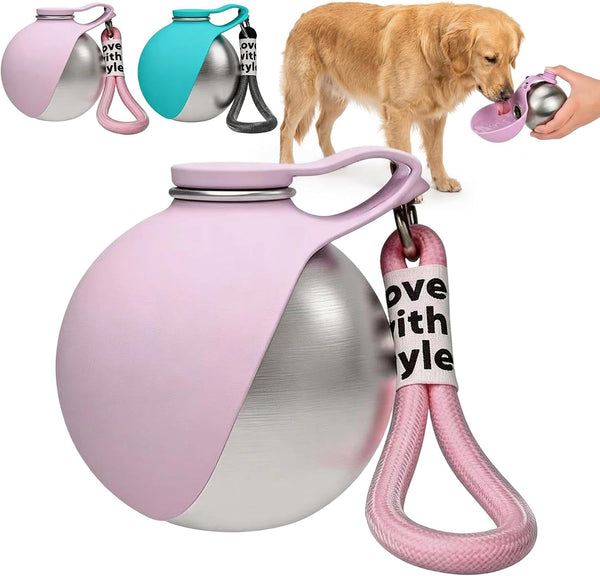 Portable Pet Water Bottle & Collapsible Dog Bowls Spill Proof Water Dispenser Cat Food Container & Dog Treat Holder, Small Size Pet Supplies Travel Accessories for Puppy1