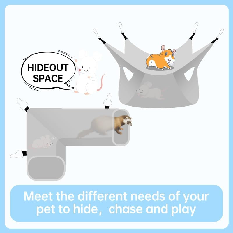 eaedmy-guinea-pig-rat-ferret-hammock-small-animal-corner-tunnel-tubes-bed-for-hedgehog-piggy-chinchilla-hideout-toys-and-cage-accessories