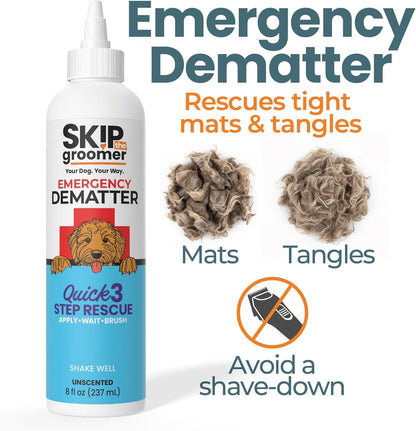 Dematting Cream for Dogs - Mat & Tangle Remover, 8 Oz | the Dog Matted Hair Remover for Severe Mats & Tangles - Apply, Wait 2 Min, Brush Outside-In. No Rinse2
