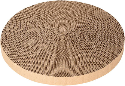 Round Cat Scratcher Refill - 10 Inch Diameter, 7/8 Inch Thickness - Cardboard Cat Scratcher Scratching Board Replacement Pads (2Pcs) for Indoor Cats8