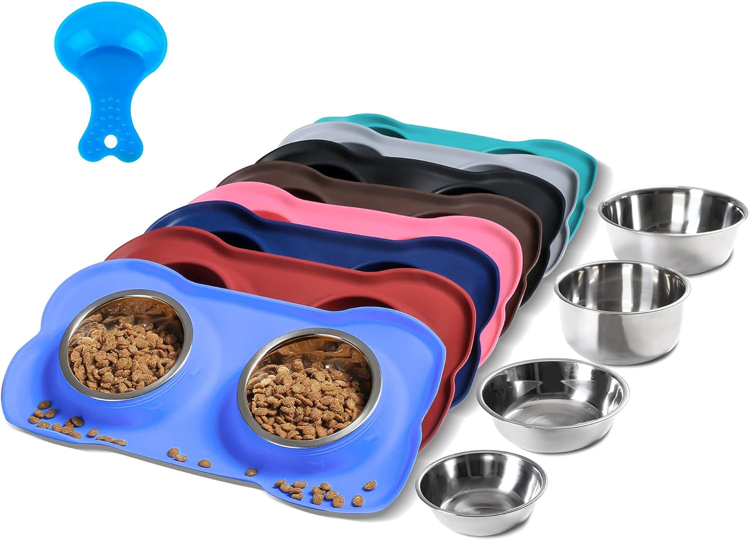hubulk-pet-dog-bowls-2-stainless-steel-dog-bowl-with-no-spill-non-skid-silicone-mat-pet-food-scoop-water-and-food-feeder-bowls-for-feeding-small-medium-large-dogs-cats-puppies-s-pink