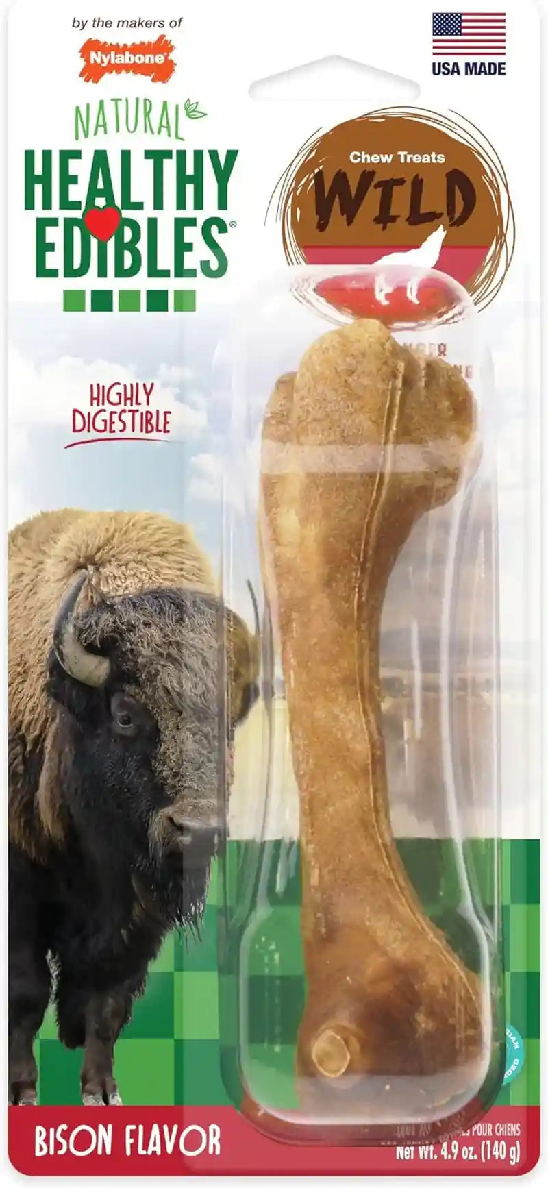 nylabone-healthy-edibles-wild-dog-treats-bison-flavor-large-natural-dog-chew-bones-made-in-usa-highly-digestible-dog-chews-long-lasting-chews-for-large-dogs-up-to-50-lbs
