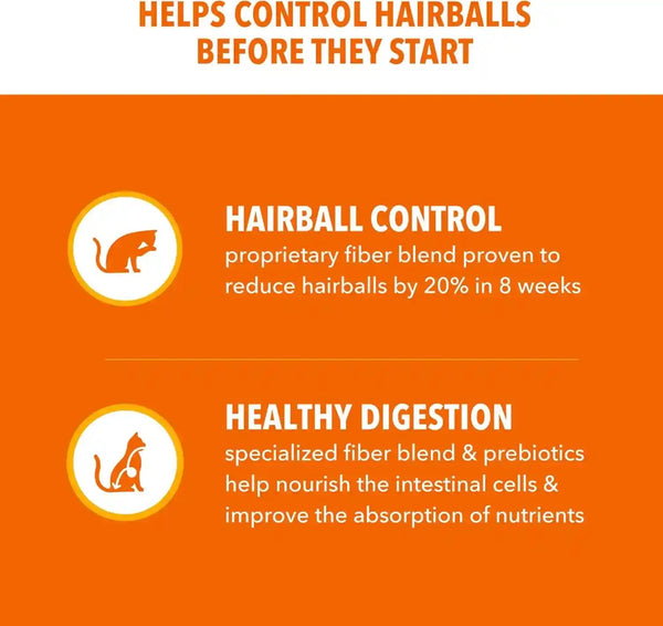 IAMS Proactive Health Hairball Dry Cat Food, Chicken & Salmon, 7 Lb | Veterinarian-Recommended, Reduces Hairballs, Supports Healthy Digestion, Maintains Healthy Weight, Nourishes Heart3