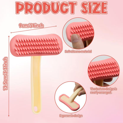 Rabbit Brush, Soft Silicone Small Animal Massage Comb, Practical Bunny Brush for Grooming, Bunny Grooming Kit Supplies Suitable for Cats Puppies & Other Pets2