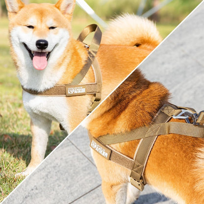 EXCELLENT ELITE SPANKER No Pull Dog Harness Padded Military Patrol Vest Adjustable Nylon Small Service Walking Dog Harness with Handle for Training Running(Blk-M) | Military Dog Harness,Cordura Nylon,Adjustable,Walking,Hiking,Training,Running,For Small Medium Large Dogs6