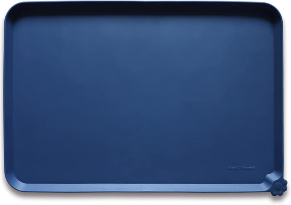 Hoki Found -Waterproof Pet Feeding Mats with High Lips - Multiple Size and Colors for Dogs, Cats & Others-G35