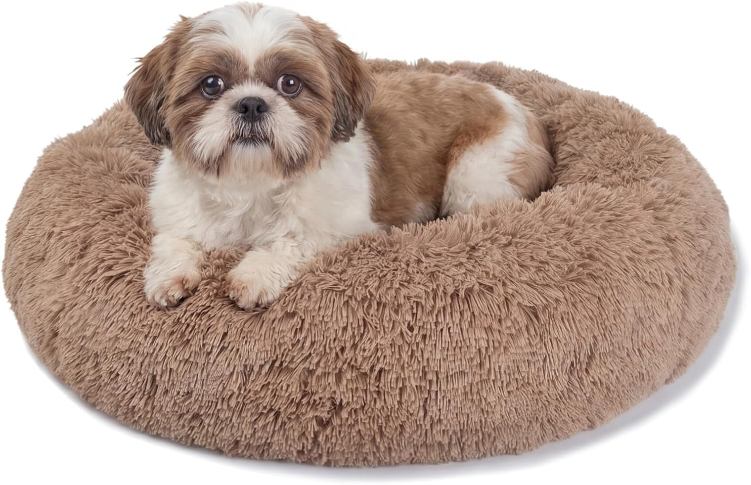 small-calming-dogs-bed-for-small-dogs-anti-anxiety-machine-washable-fluffy-luxury-anti-slip-waterproof-mute-base-warming-cozy-soft-pet-puppy-round-bed