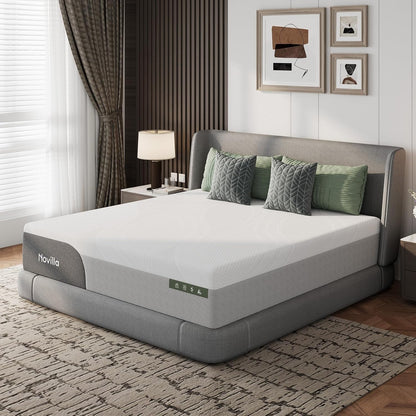 Bliss Cooling Queen Mattress, 14 Inch Gel Queen Memory Foam | Mattress in a Box with Cool-Touch Nylon Cover, Pain Relief & Spinal Support with Certipur-Us Certified Foam2