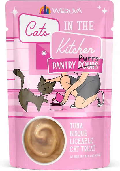 Weruva Cats in the Kitchen Pantry Pours, Salmon Bisque with Senior Support, 1.4Oz Pouch, Pack of 1216