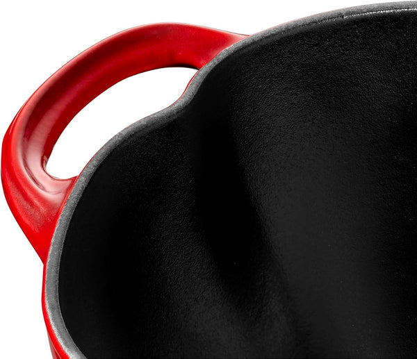 STAUB Cast Iron 3-Quart Tomato Cocotte, Dutch Oven, Made in France, Cherry9
