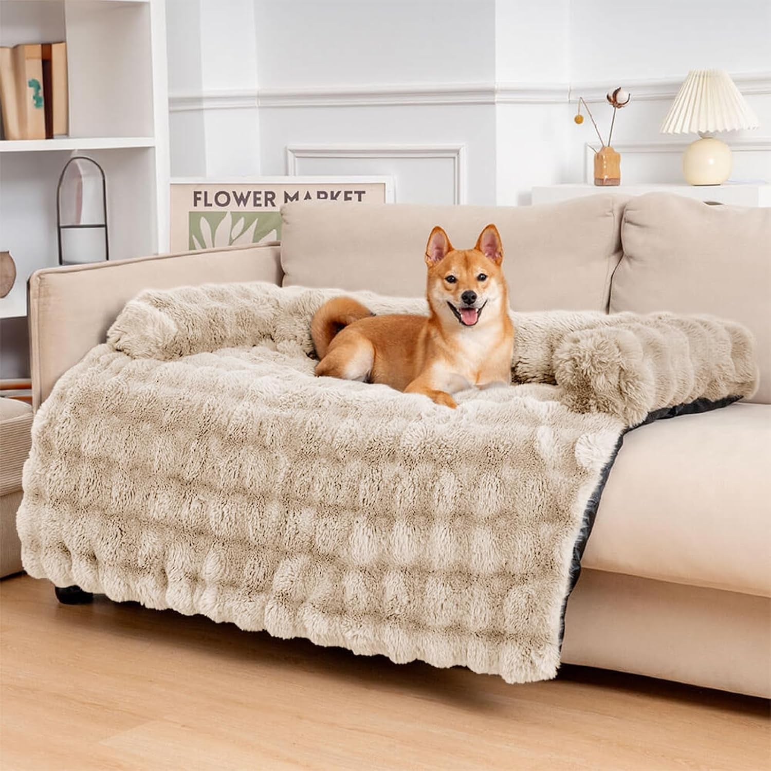 funny-fuzzy-pet-fluffy-fuzzy-couch-cover-calming-washable-dog-bed-sofa-protector-pets-mat-for-small-medium-dogs-and-cats-coffee-33-45-28-35-5-51-in