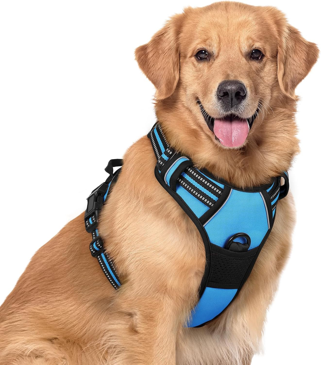 rabbitgoo-dog-harness-no-pull-for-large-dogs-with-2-leash-clips-pet-vest-no-choke-with-handle-adjustable-soft-padded-reflective-easy-control-for-walking-black-large
