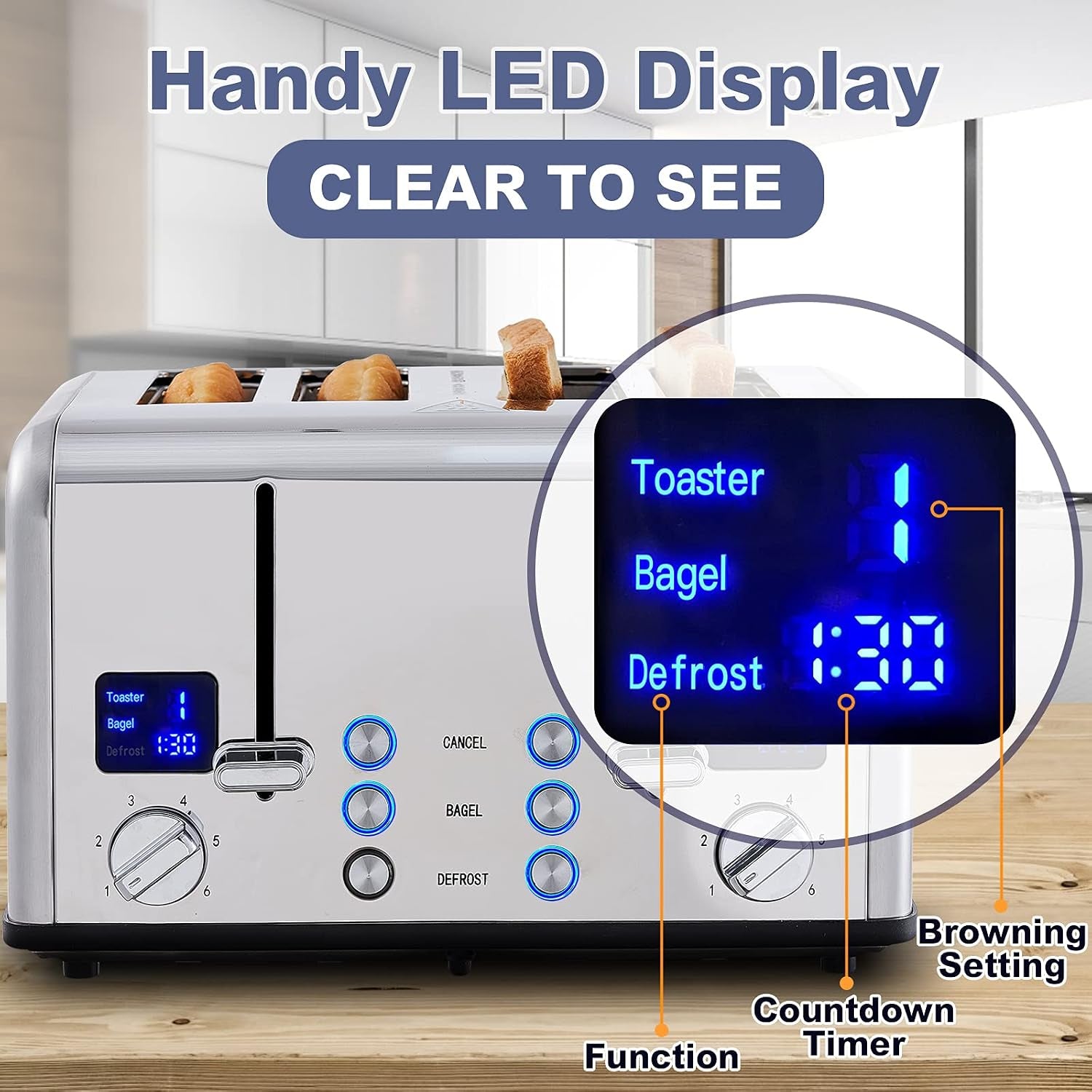 4-slice-stainless-steel-toaster-with-digital-display-silver-led-display-with-countdown-timer-6-browning-levels-bagel-defrost-cancel-dual-independent-controls-1-5-extra-wide-slots