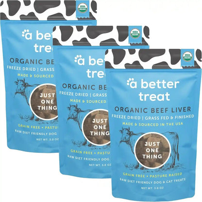 A Better Treat – Organic, Freeze Dried, Single Ingredient, 100% Grass Fed and Finished Beef Liver Dog Treats, Cat Treats | Natural Healthy | Grain Free, High Protein, Diabetic Friendly | Made in USA7