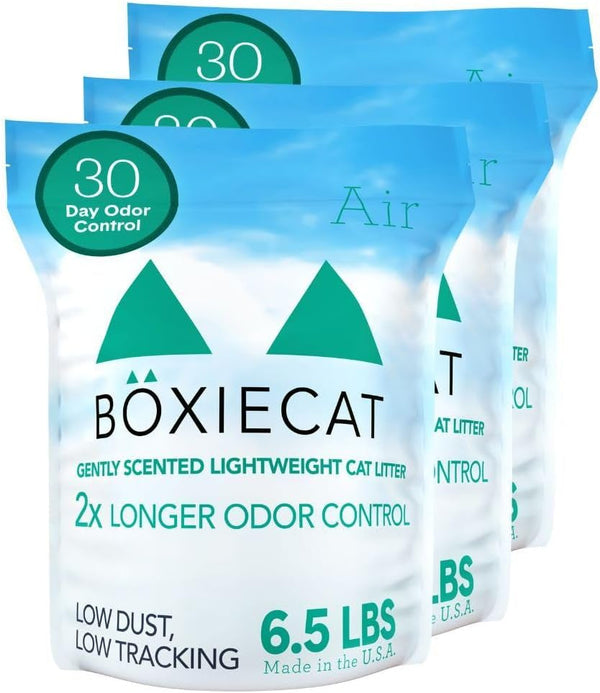 Boxie Unscented Lightweight Cat Litter 30 Day Odor Control Dust Free 6.5 Lb10
