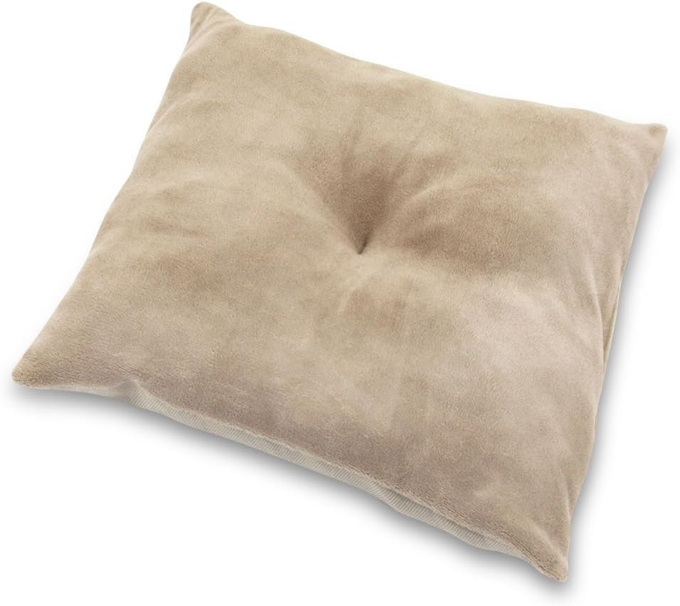 best-pet-supplies-cat-bed-for-indoor-cat-domed-tent-house-with-removable-pillow-covered-cat-cave-for-small-dog-puppies-and-all-breeds-of-cats-tan-19-x-19-x-h-19