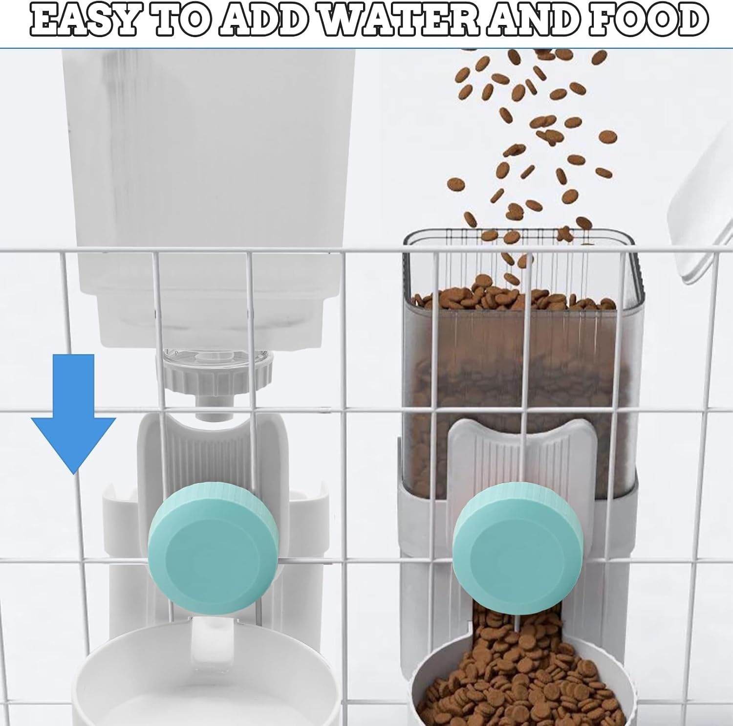 kathson-rabbit-gravity-auto-feeder-set-35oz-hanging-automatic-food-water-dispenser-cage-automatic-feeder-set-for-rabbit-chinchilla-guinea-pig-hedgehog-ferret-kitty-puppy-blue