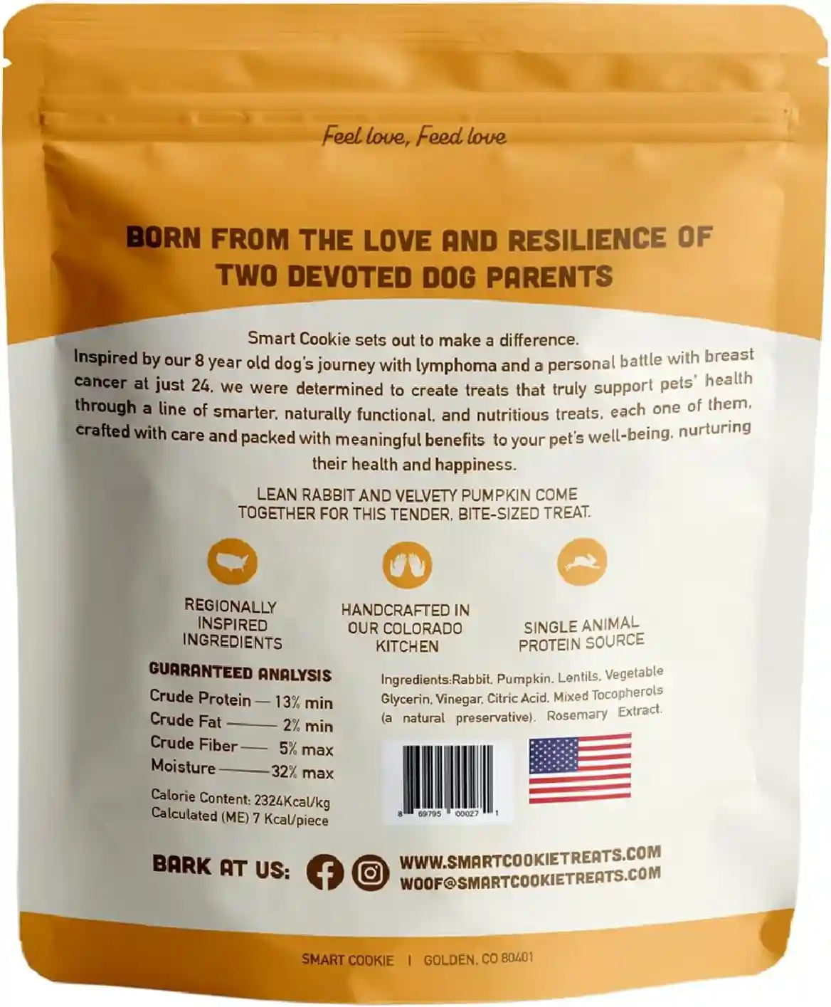 smart-cookie-healthy-soft-dog-treats-rabbit-pumpkin-grain-free-limited-ingredient-training-treats-for-dogs-with-sensitive-stomach-allergies-natural-novel-protein-made-in-the-usa-5oz