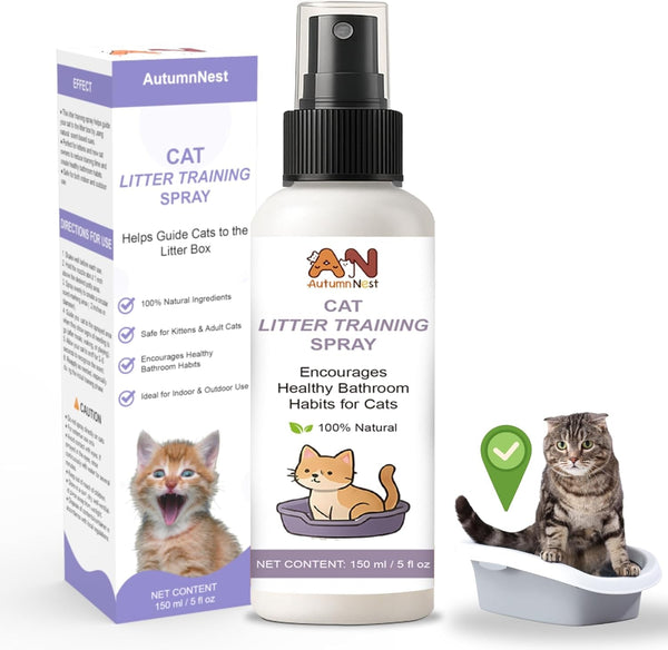 Cat Litter Training Spray – 150Ml Natural Attractant for Cats & Kittens – Helps Guide Proper Litter Box Use – Indoor Toilet Training Aid1