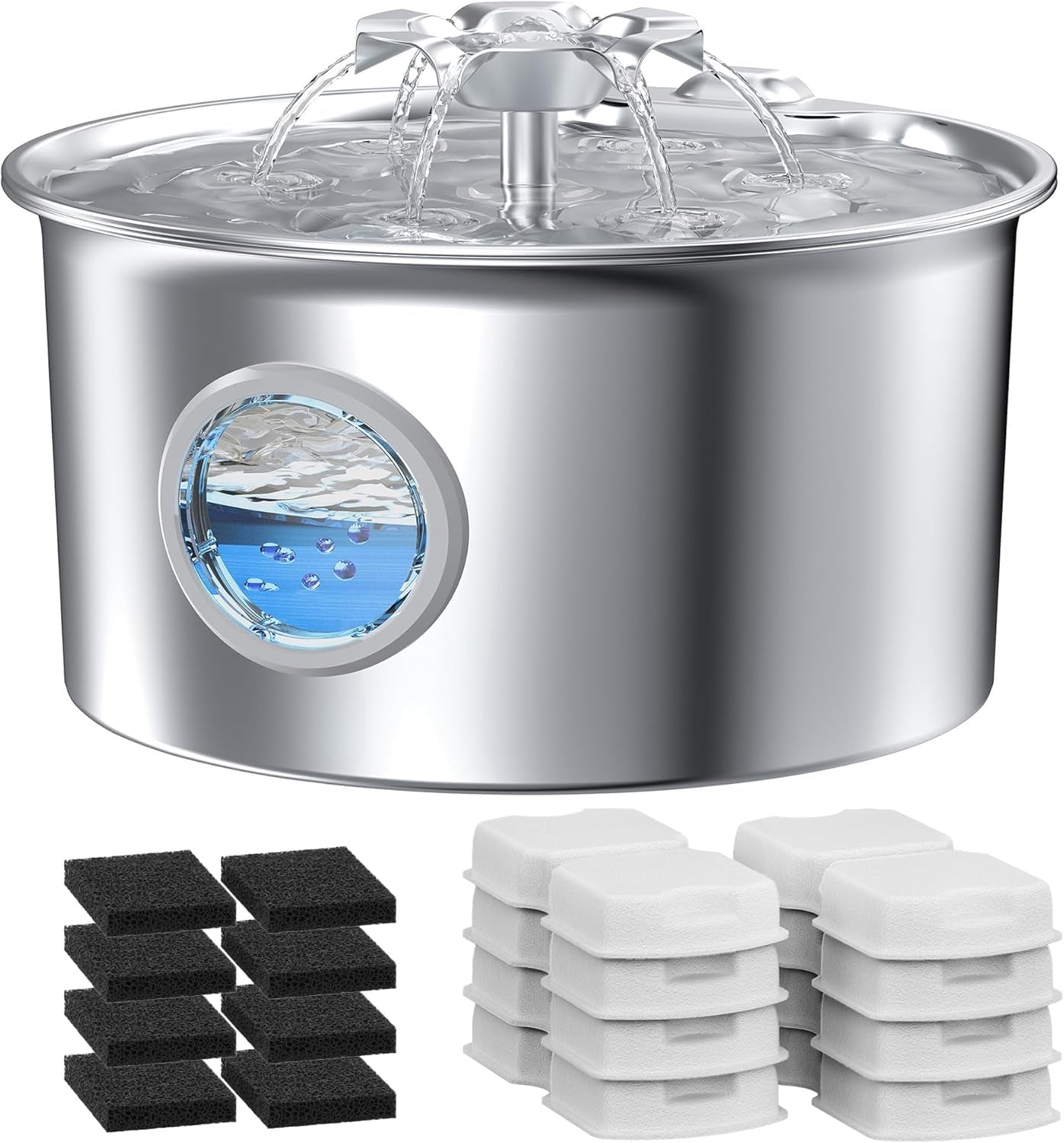 stainless-steel-cat-water-fountain-88oz-2-6l-cat-fountain-for-drinking-pet-water-fountain-for-cats-inside-with-flower-quiet-cats-dispenser-kitty-drinking-fountains-indoor-for-pets-small-animals