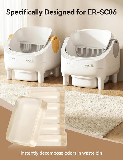 Thereye Cat Litter Box Deodorizer, Compatible with SC06 SC07 SC08 | Long-Lasting Pet Odor Eliminator Gel for Thereye Self Cleaning Litter Box, 6PCS5