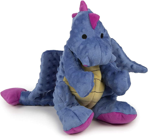 Godog Bubble Plush Dragons Squeaky Dog Toy, Chew Guard Technology - Coral, Large21