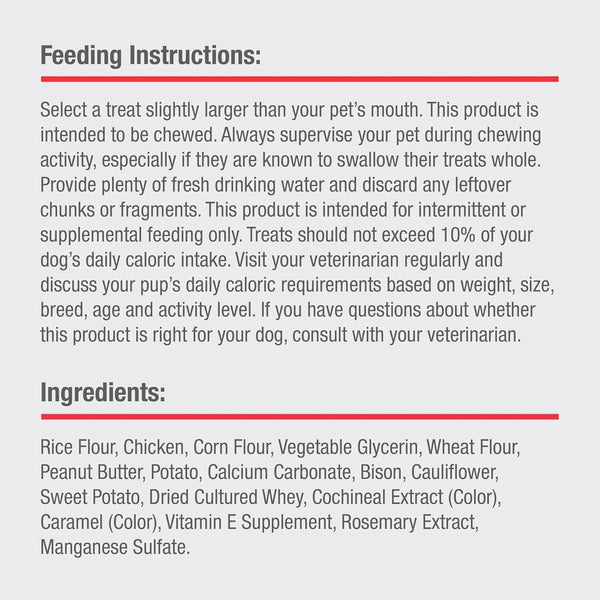 Dreambone Puffy Rolls Rawhide-Free Dog Treats with Real Protein, 8 Count | Daily Chew, Digests Safely and Completely, Made with Real Chicken and Veggies, for Adult Dogs3