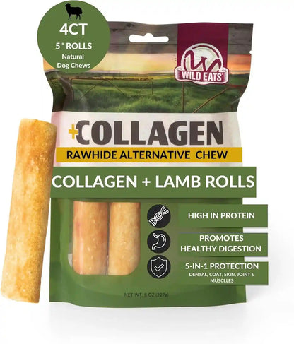 Wild Eats Real Duck Collagen Bully Sticks for Dogs, 25 Pack, Rawhide Free | No Hide Chew Treat Made without Grain, 5 Inch Size, High Protein, Satisfies Natural Gnawing Urges, Suits All Breeds14