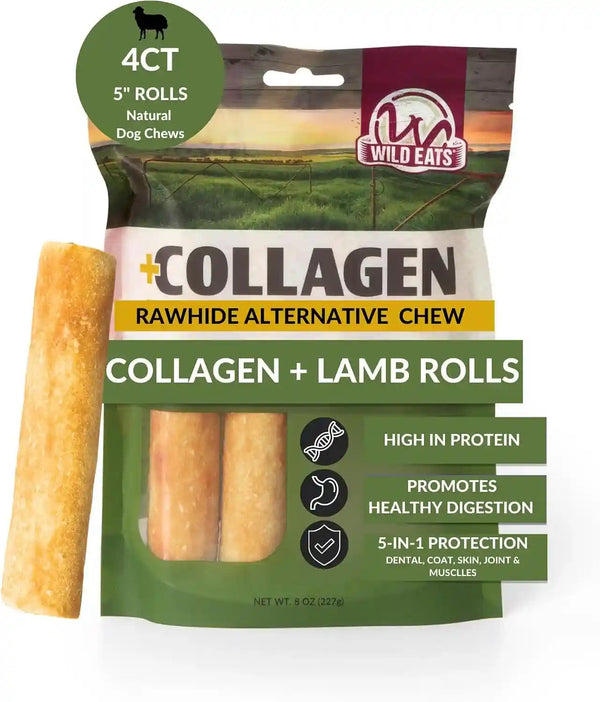 Wild Eats Real Duck Collagen Bully Sticks for Dogs, 25 Pack, Rawhide Free | No Hide Chew Treat Made without Grain, 5 Inch Size, High Protein, Satisfies Natural Gnawing Urges, Suits All Breeds14