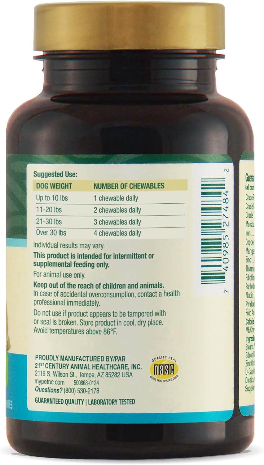 petnc-natural-care-brewers-yeast-dog-skin-and-coat-supplement-250-chewables-with-b-vitamins-antioxidants-minerals-promotes-healthy-skin-glossy-coat-for-dogs-10-lbs-over-brewers-yeast-with-b-vitamins-glossy-coat-dogs-tasty-chewable-tablets-for-dogs-10-lbs-over