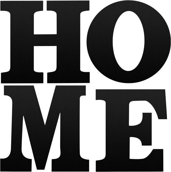 Wood Home Sign, 12 Inch Wooden Letters Home Wall Decor for DIY Seasonal Wreath Art Display, Rustic Farmhouse Art Decor for Living Room, Kitchen, Entryway, Housewarming Gift(Black)1