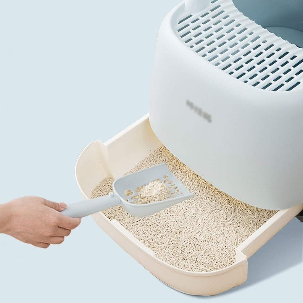 dog-potty-training-toilet-creative-cat-litter-box-fully-enclosed-drawer-top-entry-toilet-supplies-oversized-deodorant-pan-bluepink
