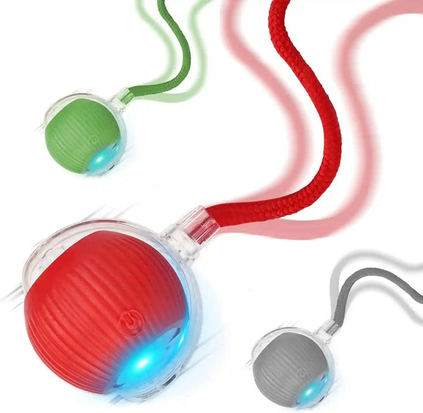 Goosheep 2PK Automatic Rolling Interactive Cat Toys Ball for Indoor Cat Dog | Red&Grey, 3 Modes, LED Light, 360° Smart Automatic Rolling, Suitable for Multi-Cat Families, for Indoor Cats and Small Dogs8