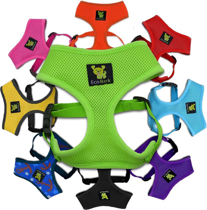 Ecobark Dog Harness, Soft Mesh over the Head Vest Harness, Red, Small | Luxurious Eco Friendly No Pull & No Choke Design, Padded Breathable Body Halter, anti Rub, for Puppy, Toy & Small Breeds36