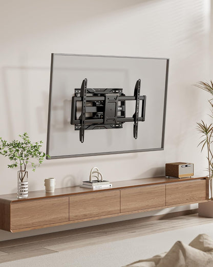 Heavy Duty Full Motion TV Wall Mount for 37-90 Inch Tvs up to 165 Lb | Dual Articulating Arms Extend 16.6 In; Smooth Tilt and Swivel, 4X Load Tested, Max VESA 600X400 Mm, 12/16 in Wood Studs9
