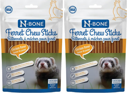 N-Bone Ferret Chew Sticks, Salmon Flavor, Natural Ferret Treats & Chew Treats, Tasty Snacks for Ferrets, 1.87 Oz11
