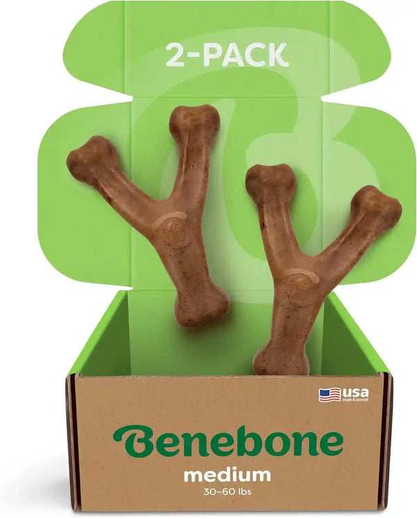 Benebone Wishbone Durable Dog Chew Toy for Aggressive Chewers, Real Bacon, Made in USA, Medium22