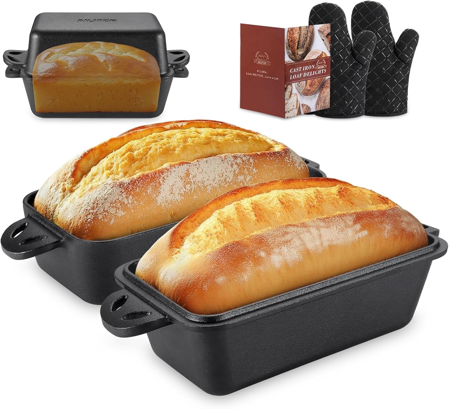 cast-iron-loaf-pan-with-lid-9x5-inch-bread-baking-pans-for-homemade-bread-2-piece-set
