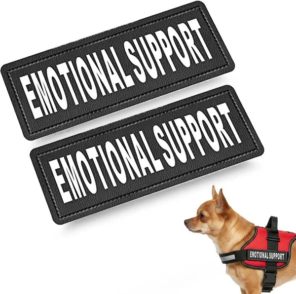 Industrial Puppy Emotional Support Dog Patch, Reflective XS 1 X 2.75 in | Clear Visibility, Durable Vest Patches for Identification, Compatible with Hook & Loop Vest Gear - XS 1X2.75 Inch2