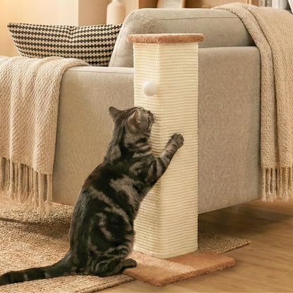 PETKARAY Sisal Cat Scratcher Ramp, L Shaped Scratching Post and Scratch Pad for Indoor Cats, Couch Furniture Protector, Chevron8