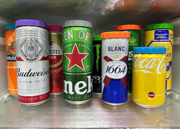 Silicone Soda Can Lids 6 Pack Reusable Silicone Can Covers, Can Stopper or Protector for Soda, Beer, Drink, Juice, Coke, Beverage, Fits Standard & Slim Cans7
