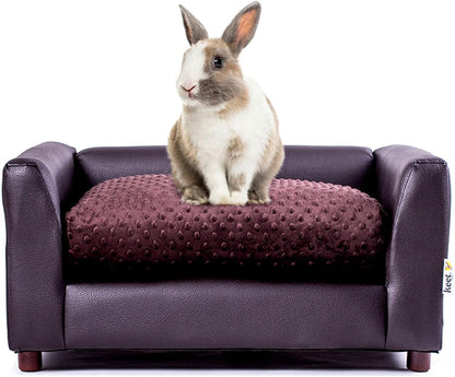 Keet Fluffy Deluxe Pet Bed, Sofa Charcoal, Small7