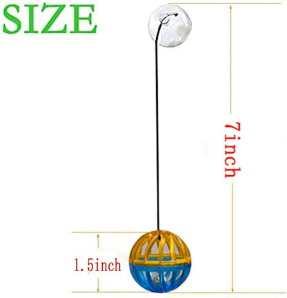 6 Pack Bearded Dragon Toys Accessories,Bearded Dragon Toy Balls Bell,Fit for Lizard Small Reptile Habitat Terrarium Tank4