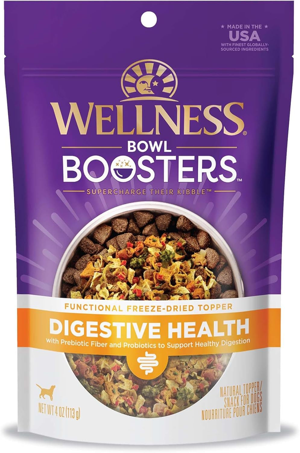 wellness-bowl-boosters-digestive-health-dog-food-topper-with-freeze-dried-pieces-for-small-medium-and-large-breeds-sensitive-stomach-grain-free-natural-chicken-recipe-4-oz-bag