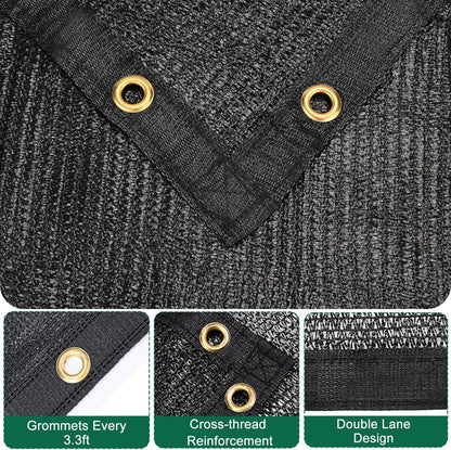 70% Shade Cloth 10X20 Ft, Breathable HDPE Mesh Sun Shade Tarp for Garden & Greenhouse, UV Resistant Outdoor Shade Fabric with Copper Grommets for Plants, Patio, Yard4
